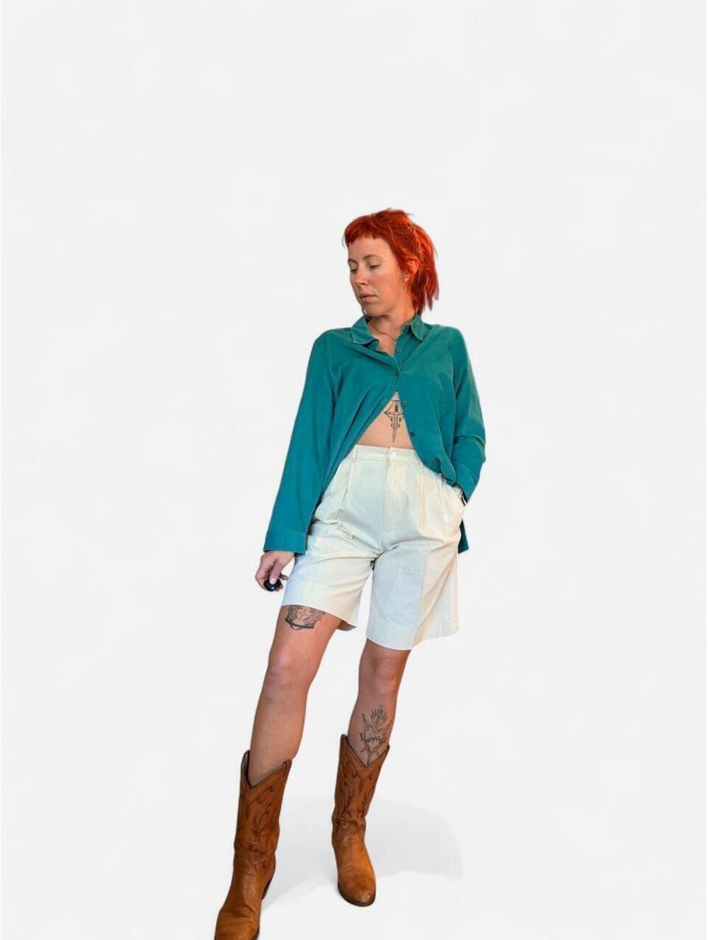 Ralph Lauren Women's Green and Blue Shorts